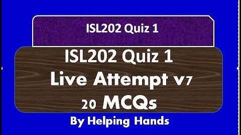 ISL202 quiz1 spring2021 live attempt By Helping Hands