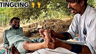 ASMR TINGLES FEET MASSAGE MEN FOR RELAX BY ABBAS MASTER | FOOT REFLEXOLOGY | LEG MASSAGE THERAPY