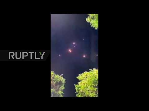 Israel: IDF publishes video of Iron Dome intercepting rockets over Tel Aviv