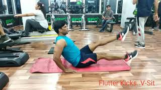 Flutter Kicks - V Sits