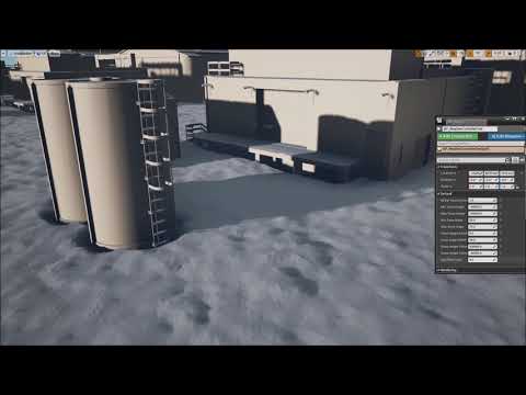 UE4 Snow Displacement Static Object Intersection