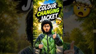 🤯 Colour changing jacket 😲 #shorts #short #experiment #jacket #viralvideo #youtubeshorts #ytshorts