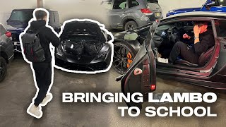 Driving My NEW Lamborghini To Highschool (Emotional)