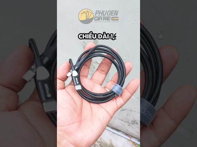 Cáp sạc USB-C to Lightning Mazer Alu Dura Tek II PD 30W 120cm - Phụ Kiện Giá Rẻ