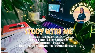 2hr Deep Focus Study With Pomodoro Technique Timer 25/5 Stay Focused & Work With Ambient Music