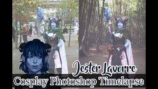 Cosplay Photoshop Timelapse Jester Critical Role || Black Wolf Cosplay screenshot 1