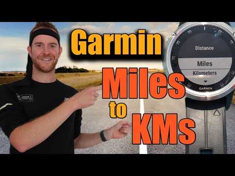 How to change miles to KMs distance on Garmin Forerunner and Fenix watches