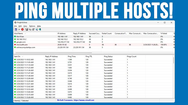 How to Ping and Monitor Multiple Hosts at the Same Time