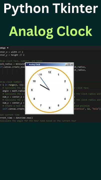 Python Analog Clock | #python #coding #code #coder #programming #analog ...