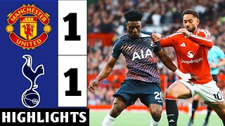 Manchester United VS Tottenham 1-1 Highlights | All Goals | Premier League 2026/27