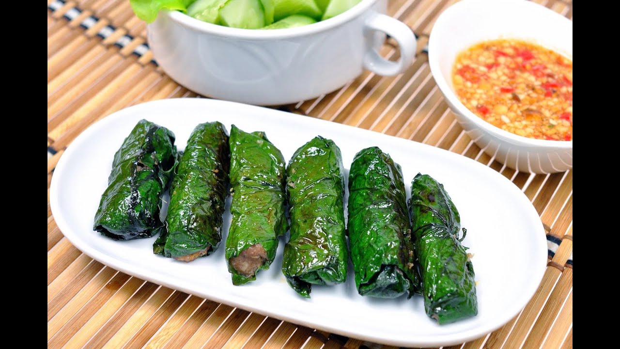 หมูย่างใบชะพลู