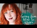 How I went from blue to ginger hair | Oaklight