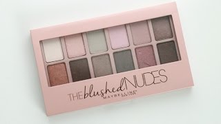 Палетка теней Maybelline The Blushed Nudes | Первые впечатления и обзор