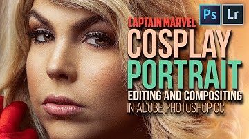 Captain Marvel Cosplay Portrait Editing and Compositing in Adobe Photoshop CC (Speed Edit)