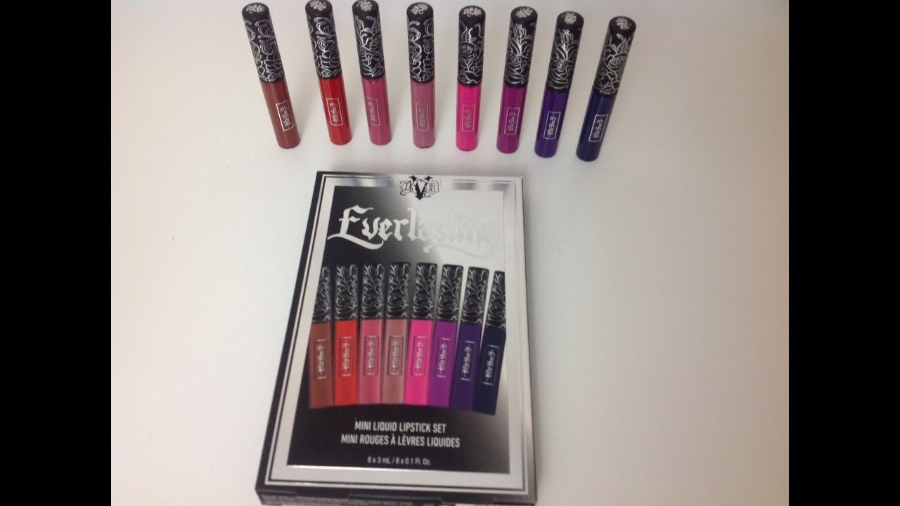 Kat Von D Everlasting Mini Liquid Lipstick Set Holiday 2016