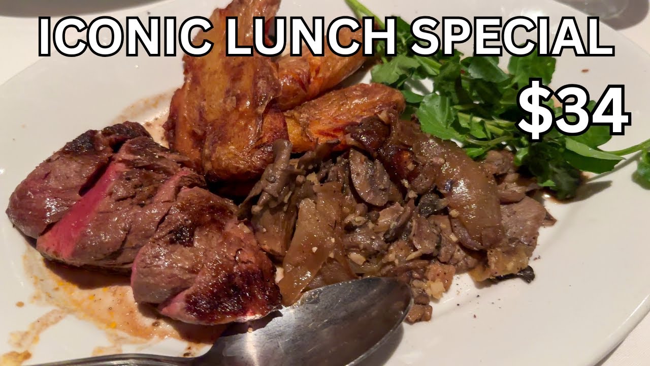 Лучшее предложение на обед в стейк-хаусе? Обзор стейк-хауса Gallagher's в Нью-Йорке.