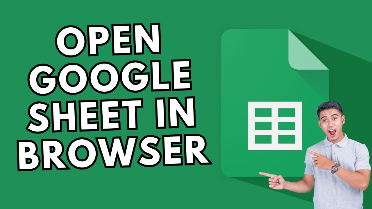 How to Open Google Sheet from Browser 2025? - YouTube