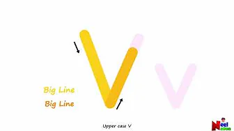 Writing the letter V | Alphabet writing | Writing letter for Kids | Learn writing in 10 Seconds !!!!