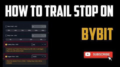 HOW TO USE TRAILING STOP ON BYBIT