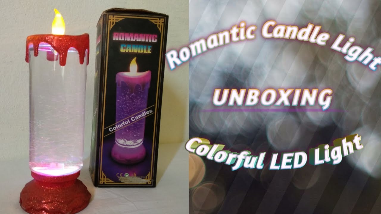 Colorful Candle light | Romantic Candle Light | Decorative Candle - YouTube
