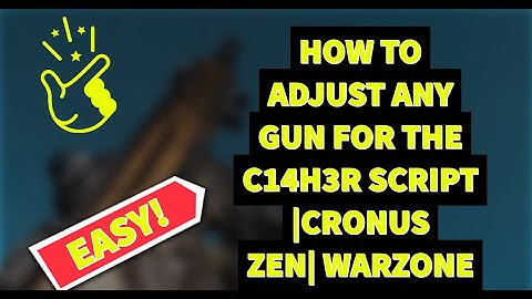 HOW TO SET UP ANTI RECOIL FOR THE C14H3R (CIPHER) SCRIPT | WARZONE | ANY GUN | STICKY AIM | CRONUS 🥶
