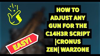 HOW TO SET UP ANTI RECOIL FOR THE C14H3R (CIPHER) SCRIPT | WARZONE | ANY GUN | STICKY AIM | CRONUS 🥶