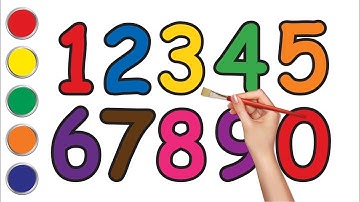 Learn Numbers l Follow the dots and write color numbers with a marker pen l 1-0 l Write Numbers