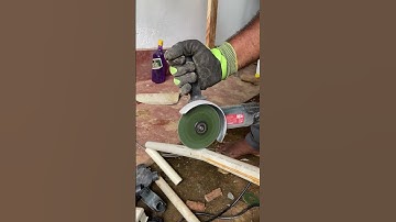 Cutting PVC Pipe with Angle Grinder | Grinder Cutting Plastic | DIY Pipe Cut