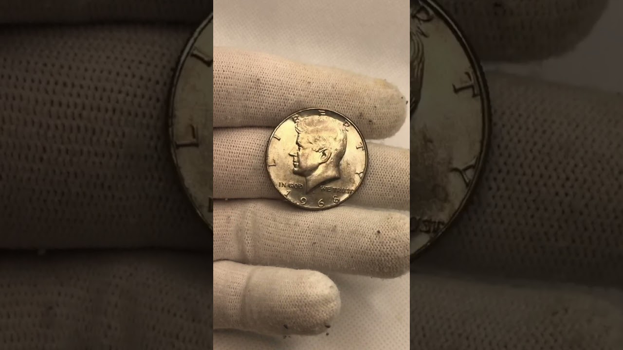 50 ЦЕНТОВ 1968 КЕННЕДИ / Серебряная монета 