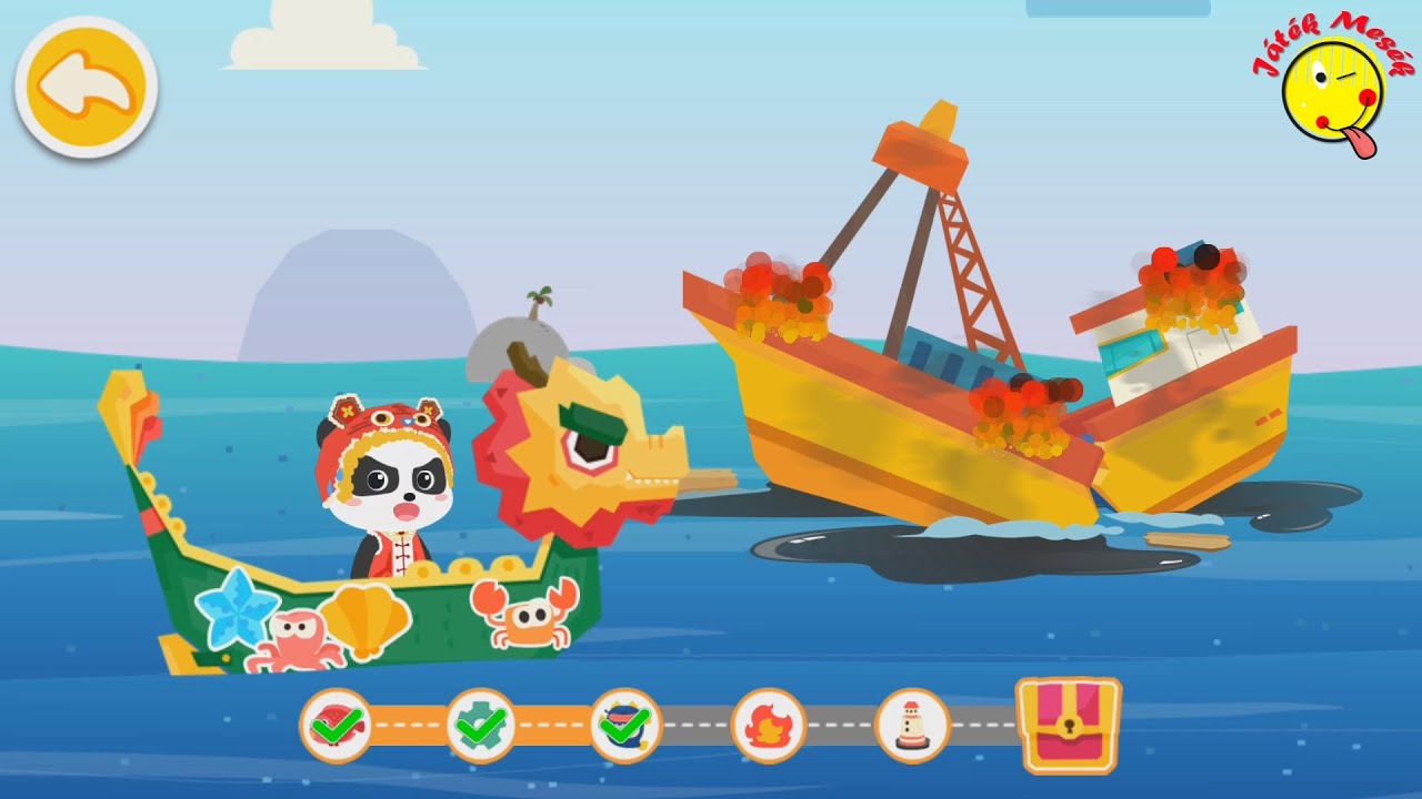 Hajós mese, kaland a tengeren- Sea ship adventure -Játékmesék