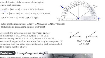 1.4 - Measuring Angles  - GeomOnline