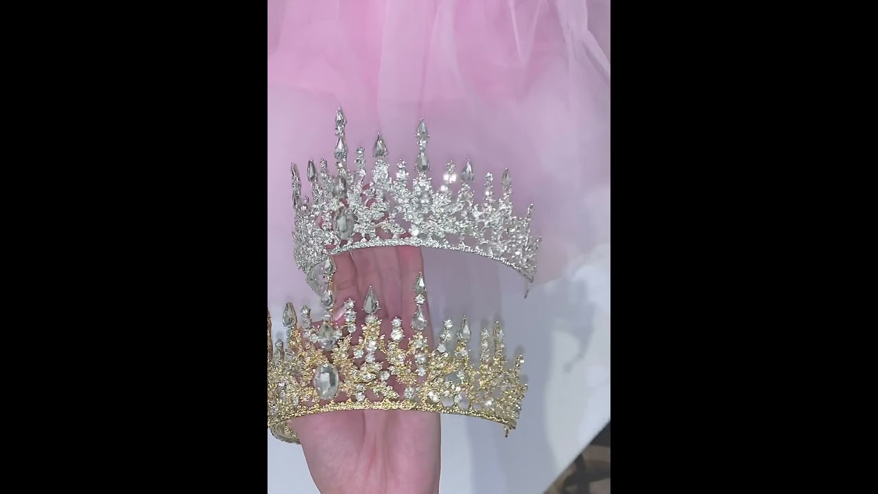 Crown for bride silver crystal tiara bridal accessories shop корона диадема тиара полукруг невесты