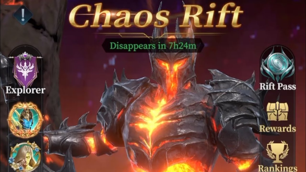 Chaos Rift - Sword of the Inferno Team Recommendation (Modifiers, artifacts, crowns)- 