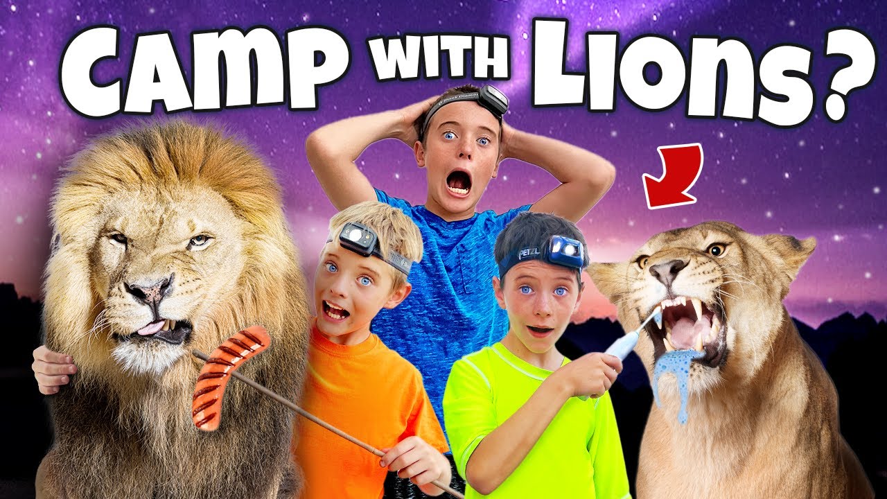 Camping with Lions, Leopards & Elephants in Africa! Kids Adventures