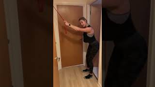 Banded Straight Arm Pulldown At Home