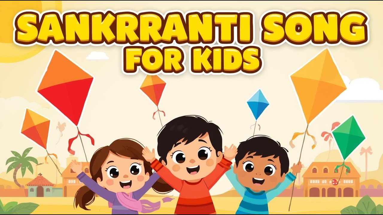 Makar Sankranti Song for Kids | Kite Festival Nursery Rhyme