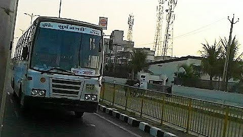 GSRTC Sleeper Coach on Interstate route SURAT to ZALOR, on National Highway 48