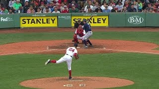 TB@BOS: Guyer gets plunked for 20th time this season