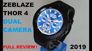 Zeblaze Thor 4 Dual camera 4G 7.1 smartwatch full review 2019