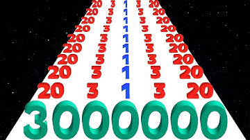 Number Stack 3D vs Number Run 3D - Satisfying ASMR Gameplay (Freeplay Original)