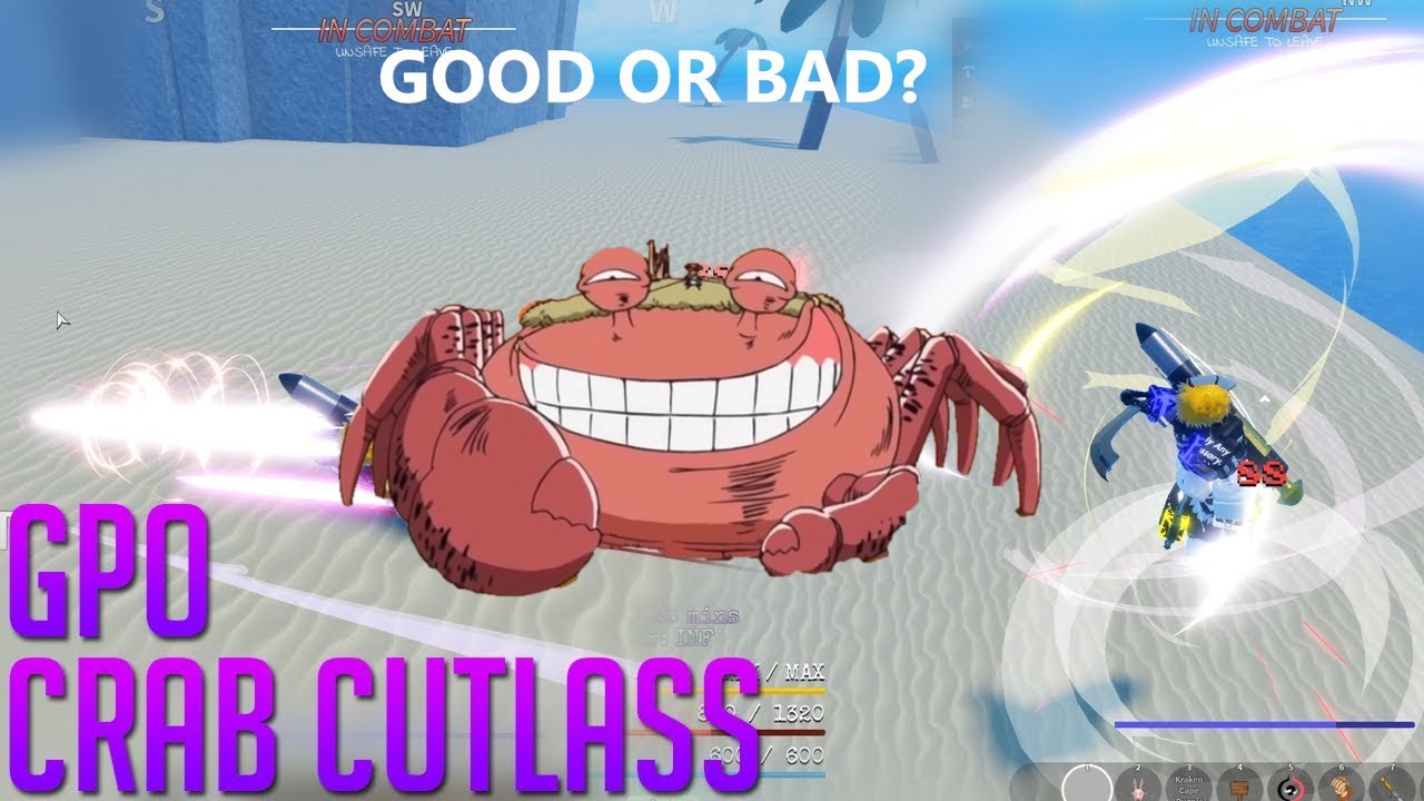 [GPO] Phoeyu Crab Cutlass Showcase + Reaction (Decent Dmg) YouTube