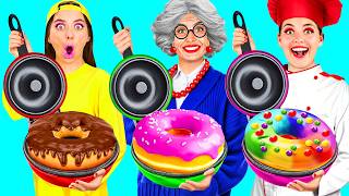 أنا مقابل جدتي في تحدي تحضير الطعام | وصفات مطبخ رائع BaRaFun Challenge