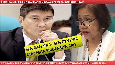 FULL VIDEO NG DEBATE NI SEN RAFFY AT SEN CYNTHIA P...