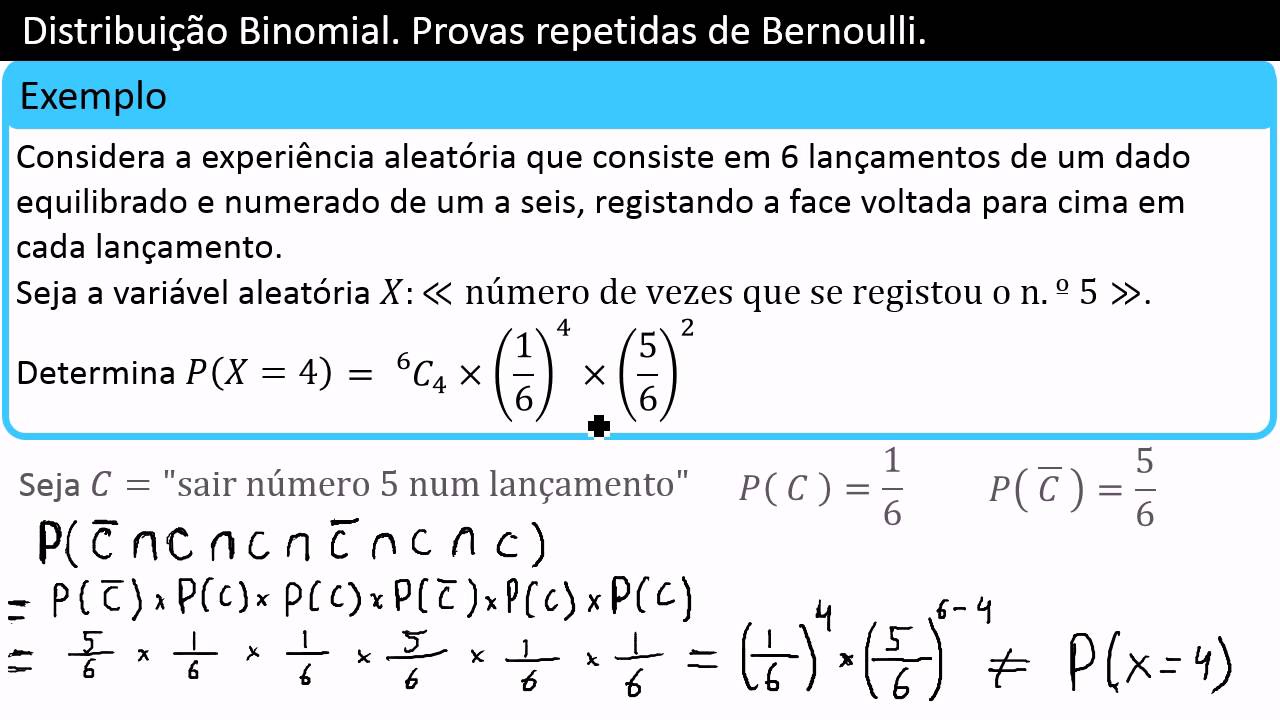 Distribuição Binomial - Provas repetidas de Bernoulli. - YouTube