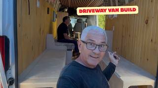 Van conversion in the driveway ProMaster series