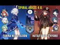 C0 furina nilou bloom and c1 hutao double hydro  genshin impact abyss 46 floor 12 9 stars