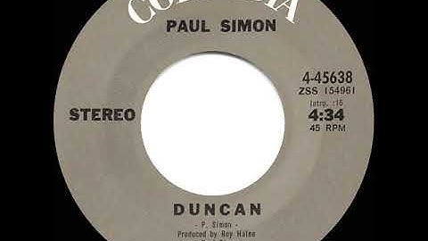 1972 Paul Simon - Duncan