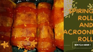 Spring Roll Recipe ||Maccroni Roll ||Pasta Roll recipe by Biakhan