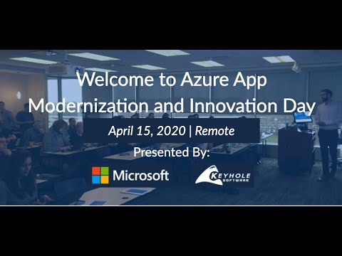 Azure App Modernization & Innovation Day - April 15, 2020 - YouTube