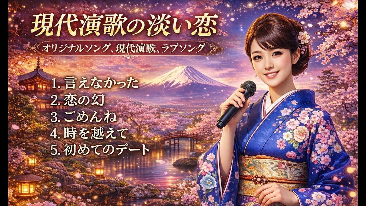 現代演歌の淡い恋#オリジナルソング #演歌 #ラブソング